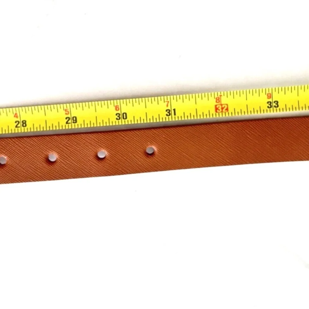 Michael Kors Genuine Leather Belt Size XS Brown Gold 1